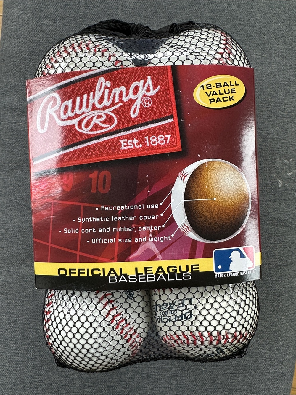 Rawlings 12-ball baseball ball pack NWT
